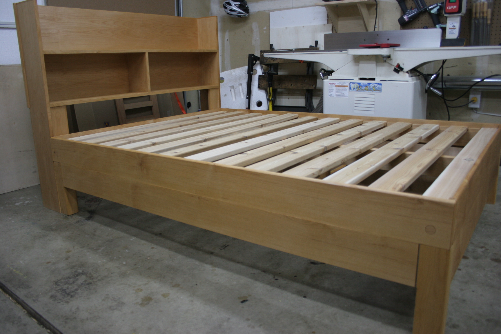 Alder full/double with 3 drawers, storage headboard