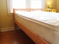 Fir frame with vertical-slat headboard