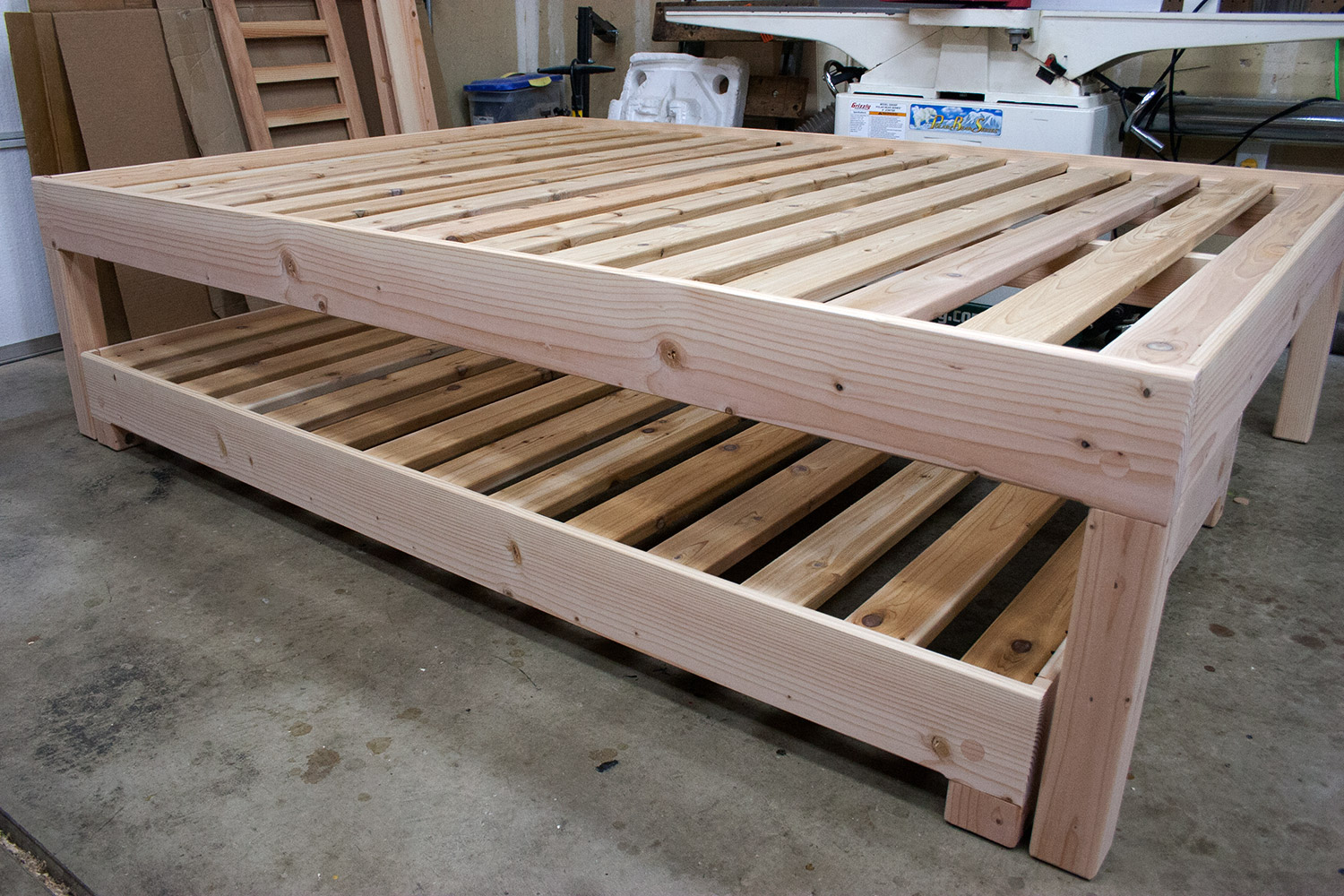 how to build a platform bed with trundle  Woodworking Project Ideas
